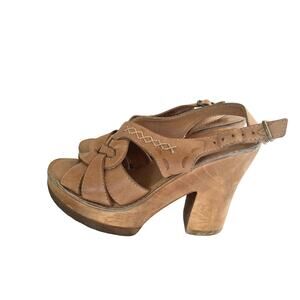 Report Portia Women's High Heel Shoes Pumps Size 7M Tan Platform
